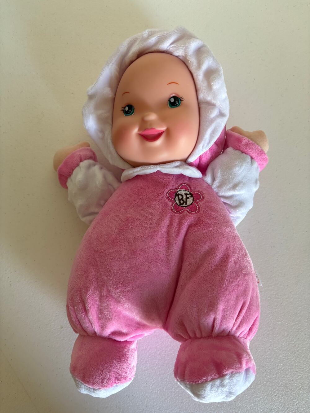 Goldberger's Baby's First 12" Minky So Soft Doll Pink Outfit Vinyl Face